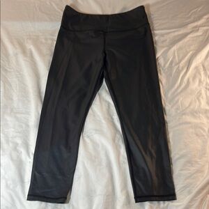 ZYIA Active Crop Dark Gray Leggings Size Medium